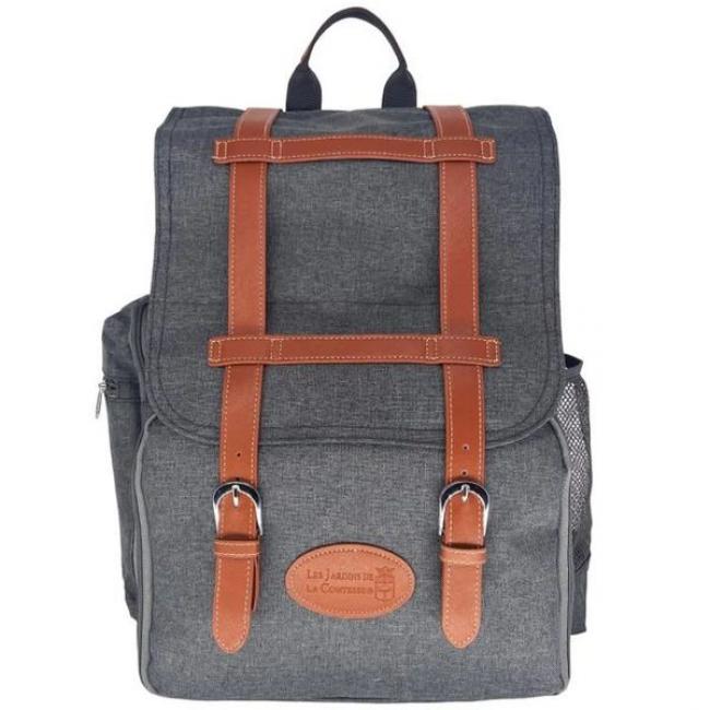 Sac &agrave; dos escapade pique-nique 4 personnes gris